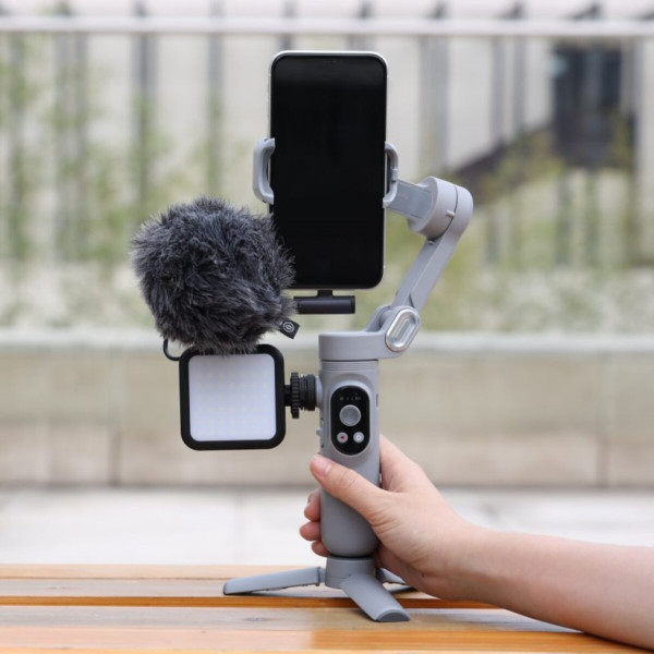Триосьовий стабілізатор AOCHUAN Professional Gimbal Stabilizer for Smartphone SMART X Сірий