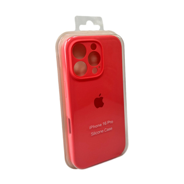 Чохол для смартфона Silicone Full Case AA Camera Protect for Apple iPhone 16 Pro 50,Pink Orange