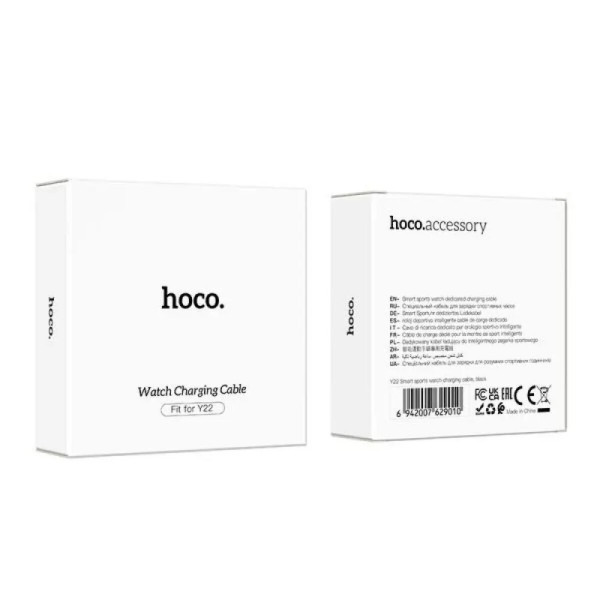 Бездротовий зарядний пристрій для смарт-годинника HOCO Y22 Smart sports watch charging cable Black