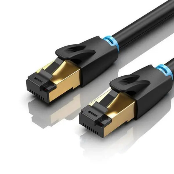Мережевий кабель Vention Cat.8 SFTP Patch Cable 0.5M Black (IKABD)