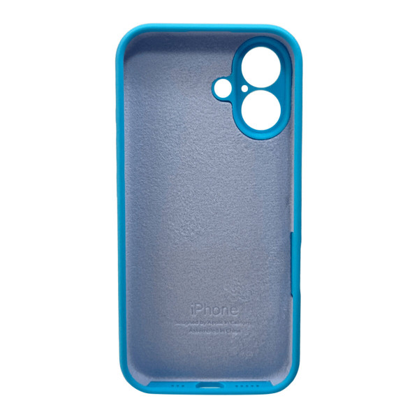 Чохол для смартфона Silicone Full Case AA Camera Protect for Apple iPhone 16 44,Light Blue