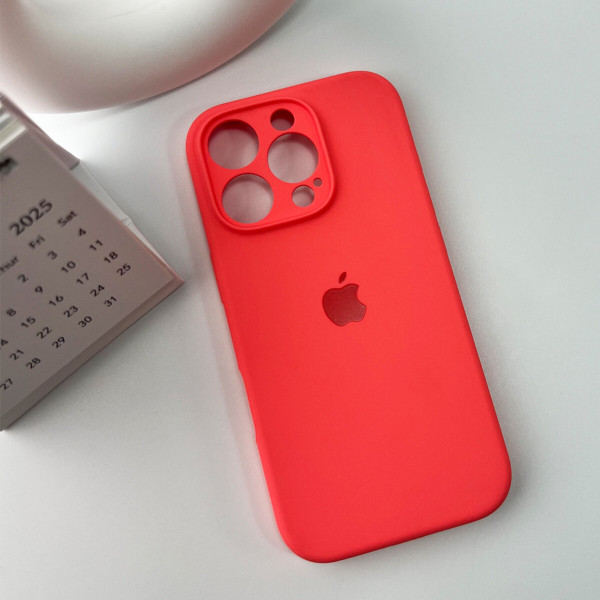 Чохол для смартфона Silicone Full Case AA Camera Protect for Apple iPhone 16 Pro 50,Pink Orange
