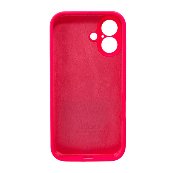 Чохол для смартфона Silicone Full Case AA Camera Protect for Apple iPhone 16 23,Shiny Pink