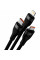 Кабель Baseus Flash Series Ⅱ One-for-three Fast Charging Data Cable USB to M+L+C 100W 1.2m Black