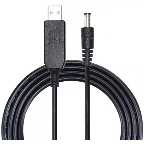 Кабель живлення для роутера USB-DC 5v-12v (1m)