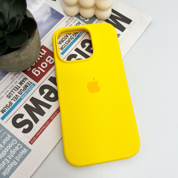 Чохол для смартфона Silicone Full Case AA Open Cam for Apple iPhone 16 Pro Max 33,Canary Yellow