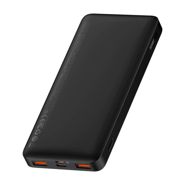 Зовнішній акумулятор Baseus Bipow Digital Display Fast Charge Power Bank 10000mAh 20W Black
