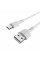 Кабель BOROFONE BX16 USB to Type-C 2A, 1m, PVC, TPE connectors, White