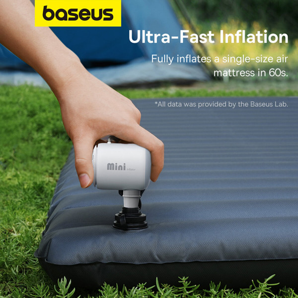 Портативний насос  для матраців Baseus PocketGo Portable Air Pump Stellar White