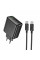 Мережевий зарядний пристрій з кабелем HOCO CS27A Supply PD67W (3C1A) charger set (C to C)(EU) Black