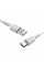 Кабель BOROFONE BX16 USB to Type-C 2A, 1m, PVC, TPE connectors, White