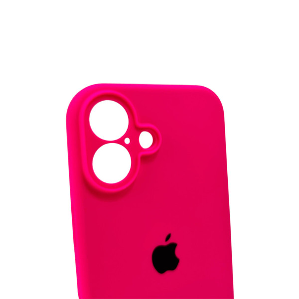 Чохол для смартфона Silicone Full Case AA Camera Protect for Apple iPhone 16 23,Shiny Pink