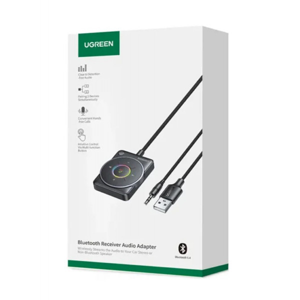 Bluetooth-ресивер UGREEN CM723 Bluetooth Receiver Audio Adapter Black