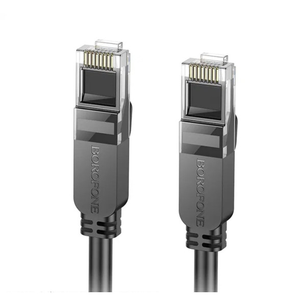 Мережевий кабель BOROFONE BUS01 Category 6 Gigabit network cable(L=3M) Black