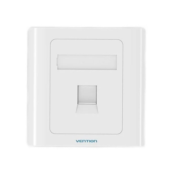 Мережева розетка Vention 1 Port keystone Jack Wall Plate White 86 Type (IFAW0)