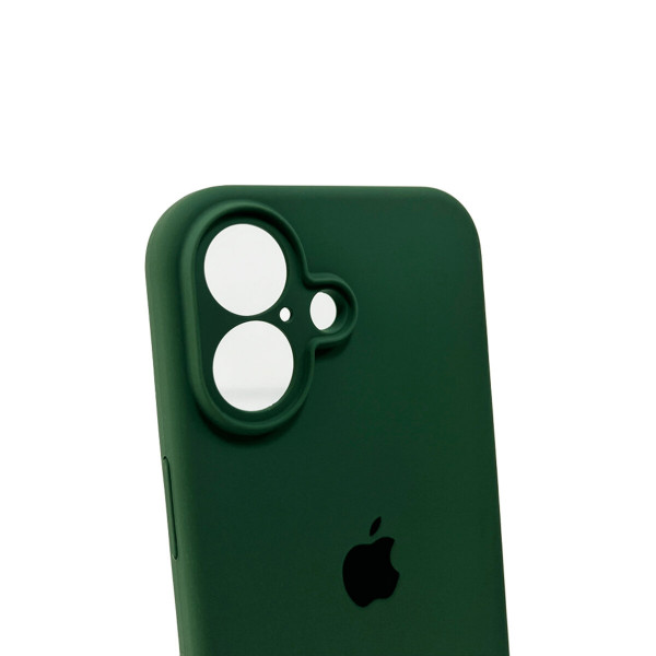 Чохол для смартфона Silicone Full Case AA Camera Protect for Apple iPhone 16 40,Atrovirens