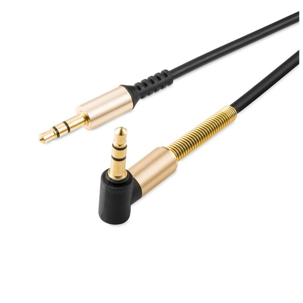 Аудіокабель HOCO UPA02 AUX Spring Audio cable Black