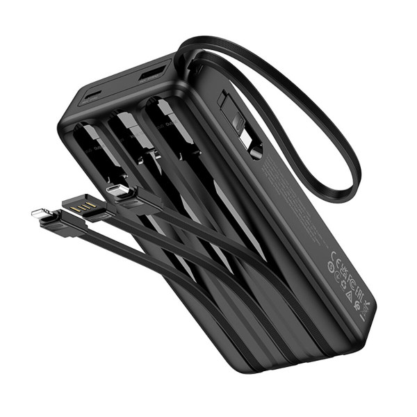 Зовнішній акумулятор Hoco J146A Night tide power bank with 4 cables(20000mAh)