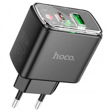 Мережевий зарядний пристрій HOCO CS42A Smart PD30W+QC3.0 charger (EU) Black