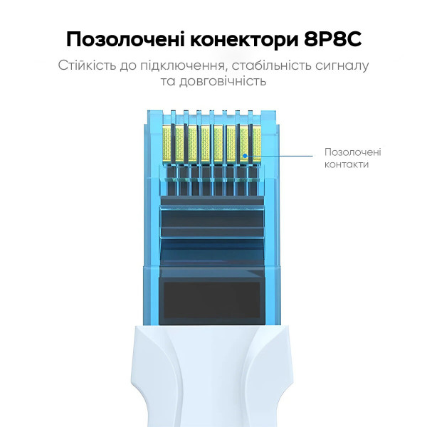 Мережевий кабель Vention Cat.5E UTP Patch Cable 1.5M Blue (VAP-A10-S150)