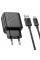Мережевий зарядний пристрій з кабелем HOCO CS21A Rich single port QC3.0 charger set (Type-C)(EU) Black