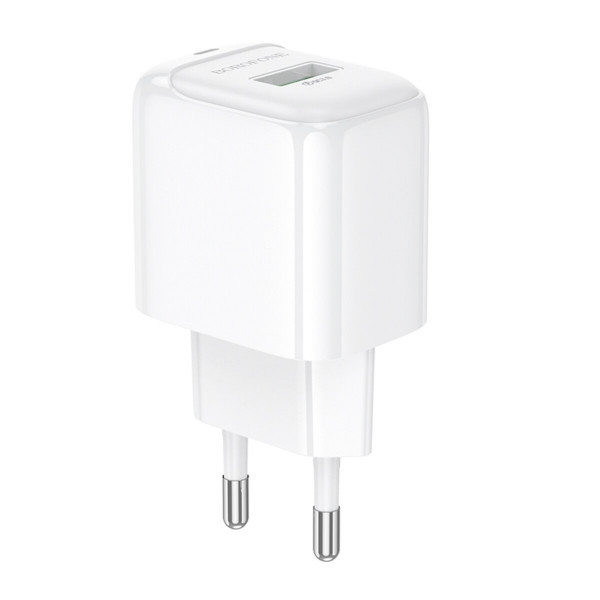 Мережевий зарядний пристрій BOROFONE BAS42A Potential single-port QC3.0 charger(EU) White