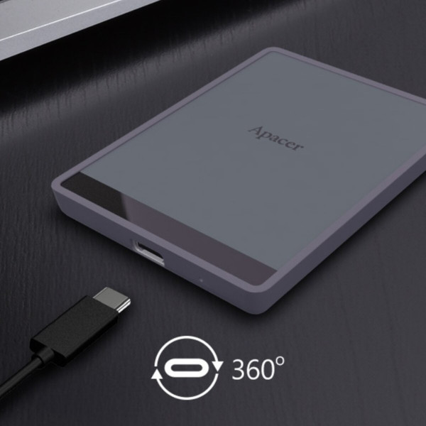 Портативний SSD Apacer AS724 512 GB USB 3.2 Gen.2 Type-C Read/Write 500MB/s Mauve