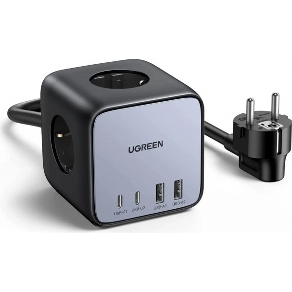 Мережевий зарядний пристрій UGREEN CD268 65W DigiNest Cube (2C2A) (UGR-60113)