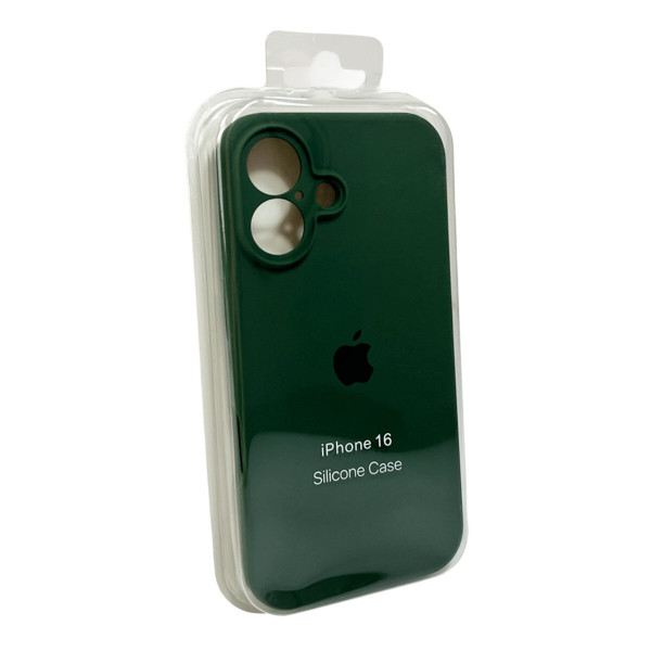 Чохол для смартфона Silicone Full Case AA Camera Protect for Apple iPhone 16 40,Atrovirens