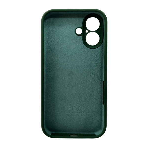 Чохол для смартфона Silicone Full Case AA Camera Protect for Apple iPhone 16 40,Atrovirens