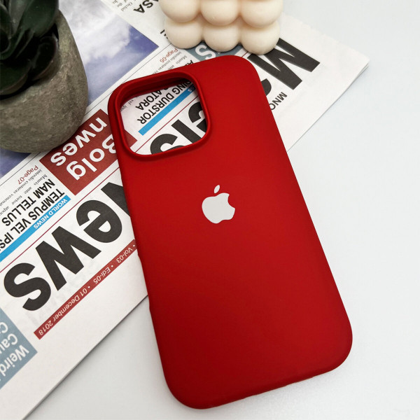 Чохол для смартфона Silicone Full Case AA Open Cam for Apple iPhone 16 Pro 20,China Red