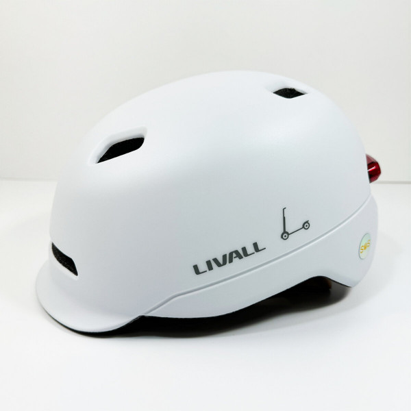 Захисний шолом Livall C20 (M) White (54-58см), сигнал стопів
