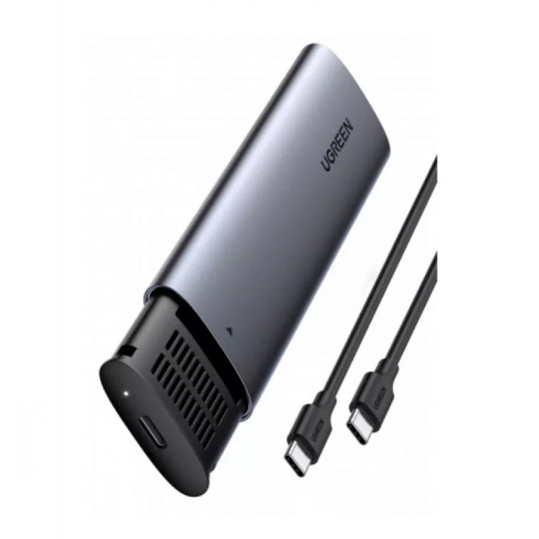 Зовнішня кишеня для накопичувача UGREEN USB-C Female to M.2 M-Key 10G Enclosure C TO C Cable 50cm