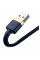 Кабель Baseus cafule Cable USB For iP 2.4A 1m Gold+Blue