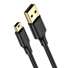 Кабель UGREEN USB 2.0 A Male to Mini 5 Pin Male Cable 3m (Black)