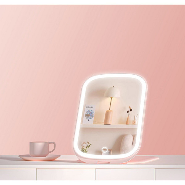 Дзеркало для макіяжу Xiaomi DOCO makeup mirror portable foldable Pink