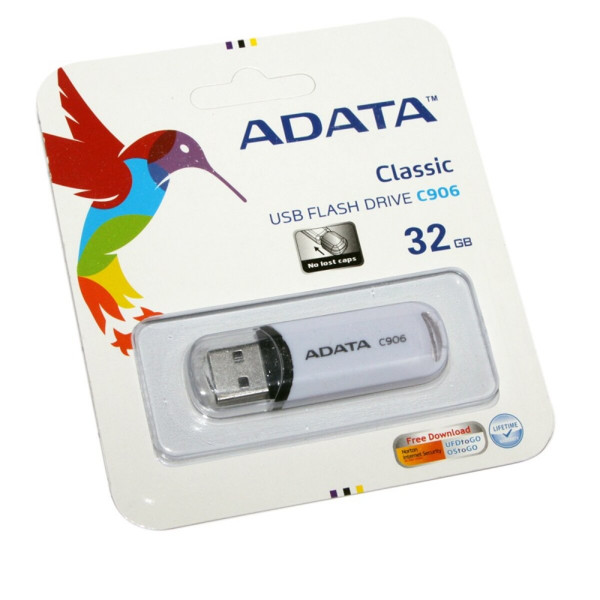 Флеш-накопичувач ADATA USB 2.0 C906 32Gb White