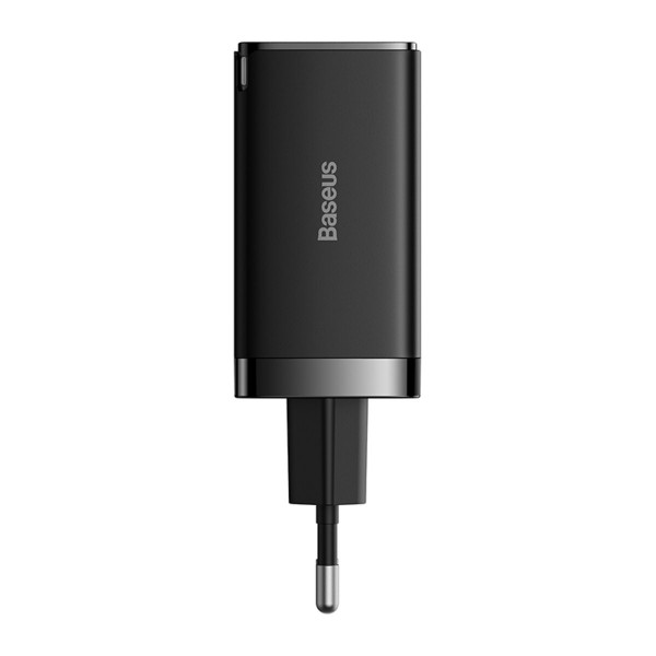 Мережевий зарядний пристрій з кабелем Baseus GaN5 Pro Fast Charger 2C+U 65W  EU  Black(Baseus Xiaobai charging Cable Type-C  to Type-C 100W)