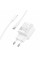 Мережевий зарядний пристрій з кабелем HOCO C146A Charm single port PD20W charger set (C to iP) (EU) White