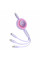 Кабель Baseus Bright Mirror 2 Series Retractable 3-in-1 Fast Charging  Data Cable Type-C to M+L+C 100W 1.1m Purple