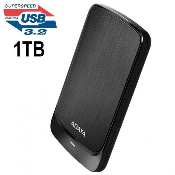 Зовнішній жорсткий диск PHD External 2.5'' ADATA USB 3.2 Gen. 1 HV320 1TB Slim Black