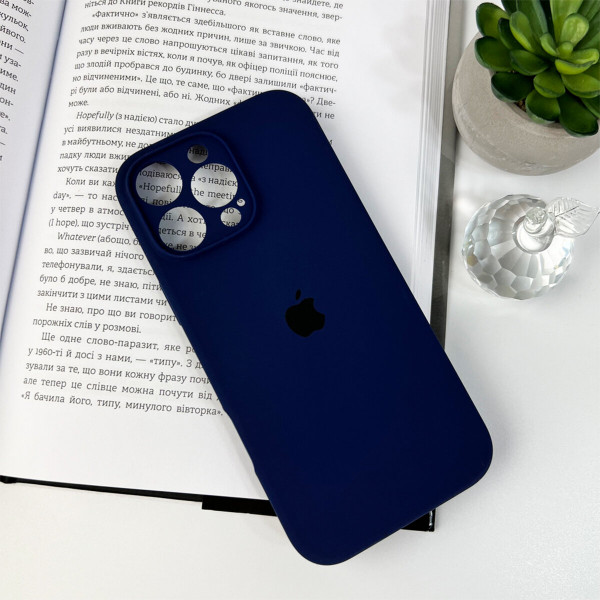 Чохол для смартфона Silicone Full Case AA Camera Protect for Apple iPhone 16 Pro 39,Navy Blue