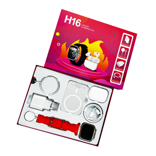 Смарт-годинник Fendior H16+TWS+Powerbank+Charge Orange