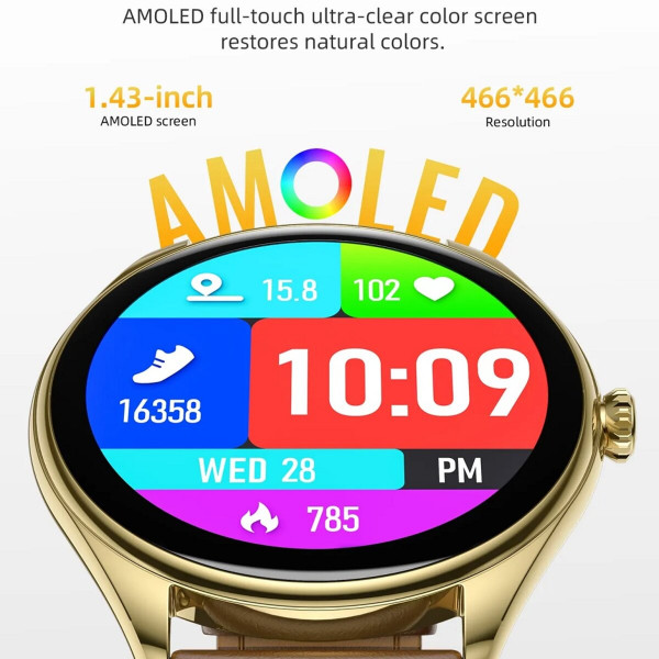 Смарт-годинник HOCO Y22 AMOLED Smart sports watch(call version) Black