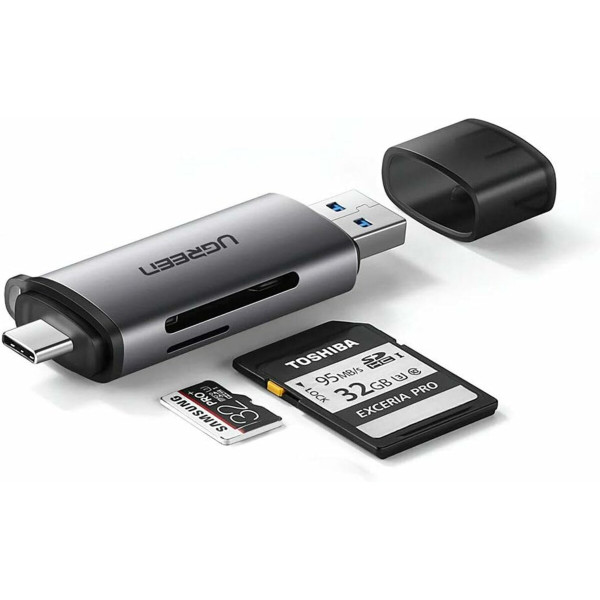 Кардридер UGREEN CM185 USB-C/USB-A Card Reader (UGR-50706)