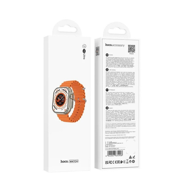 Смарт-годинник HOCO Y23 Ultra Smart sports watch(call version) Titanium gold