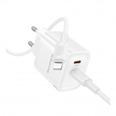 Сетевое Зарядное Устройство Borofone BA85A 2USB-C PD/QC 35W+Type-C to Lightning