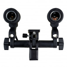 Тримач SHL-002 2-х ламп з патронами E27 та отвором для фото-парасольки