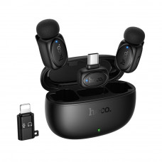 Микрофон Петличный Беспроводной Hoco L19 Graceful iP/Type-C