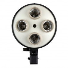 Тримач SHL-006 4-х ламп з патронами E27 та отвором для парасольки